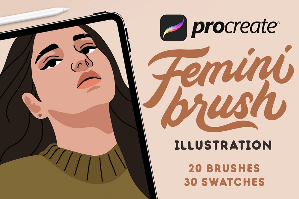 FeminiBrush – Procreate Illustration Brushes