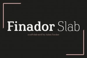 Finador Slab - A Soft Serif Font Family
