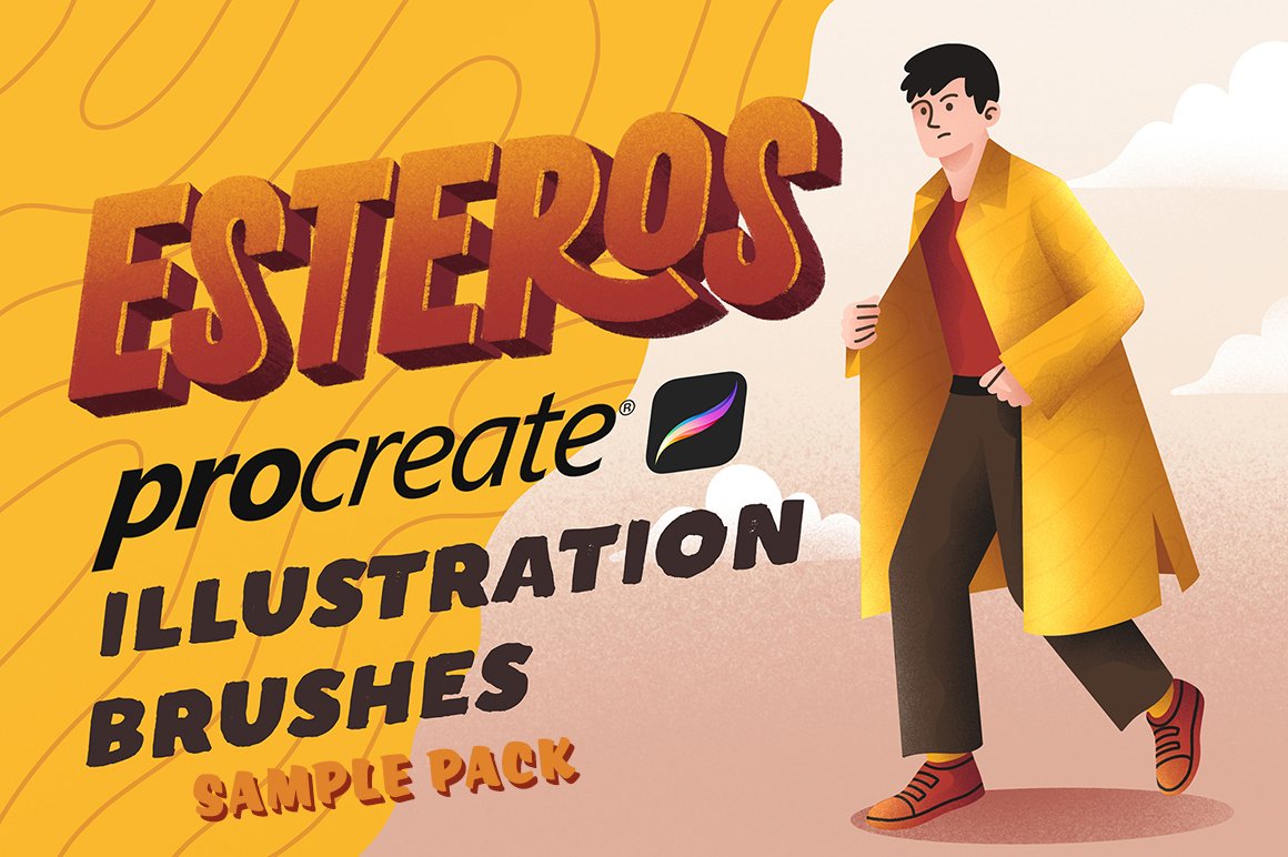 HOMwork Freebie: Eesteros – Procreate Illustration Brushes