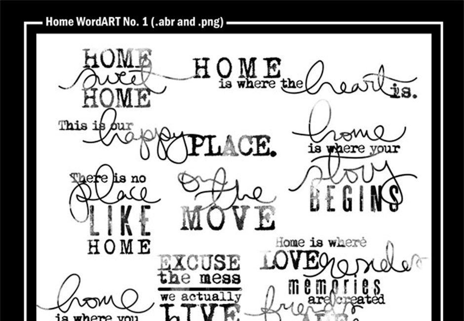 Home WordART No. 1