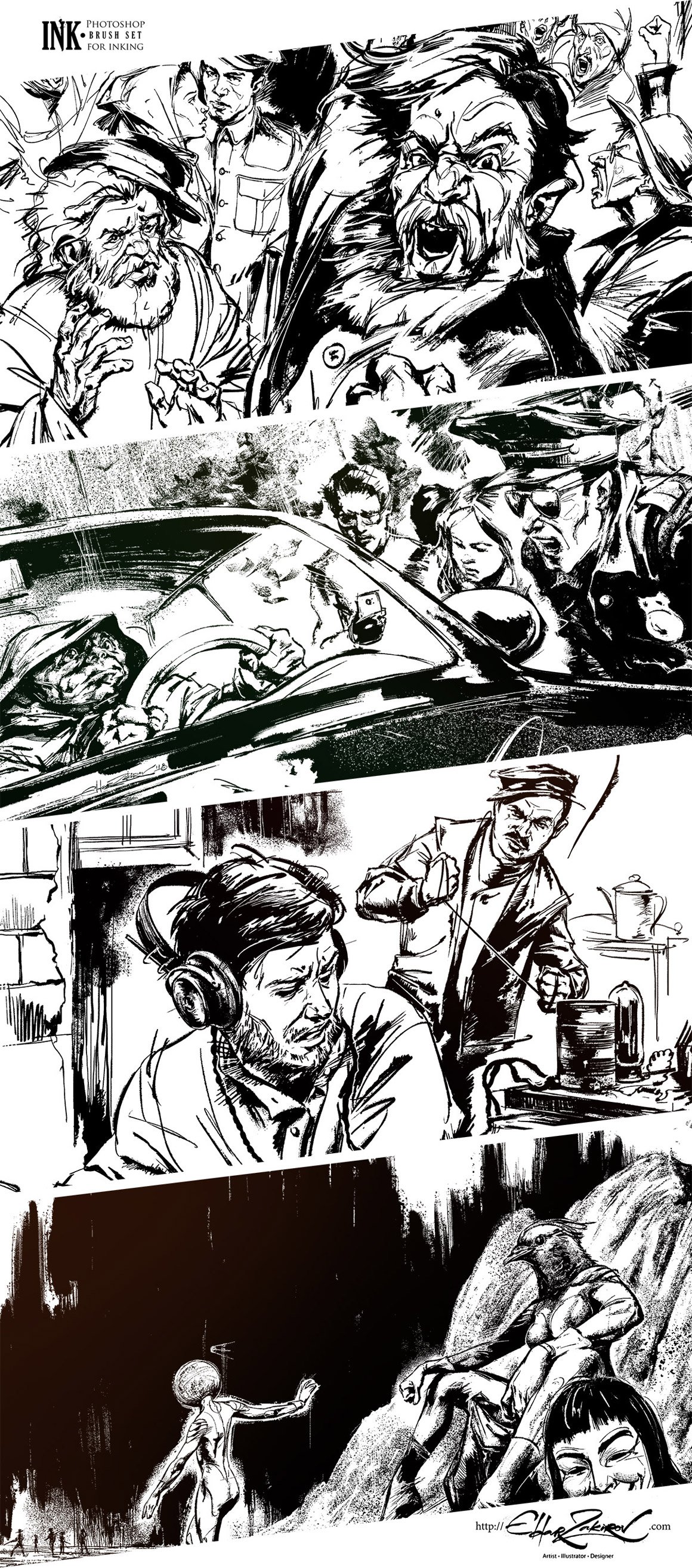 Photoshop Comic Inking Brushes