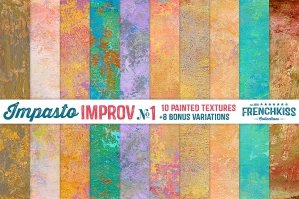 Impasto Improv No. 1 Painted Textures
