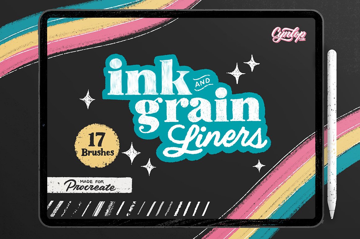 Ink & Grain Liners Brush Pack for Procreate