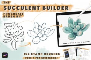 Succulent Builder Procreate Brush Kit