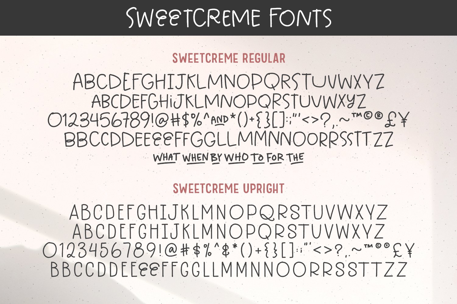 Sweetcreme Font & Logo Collection