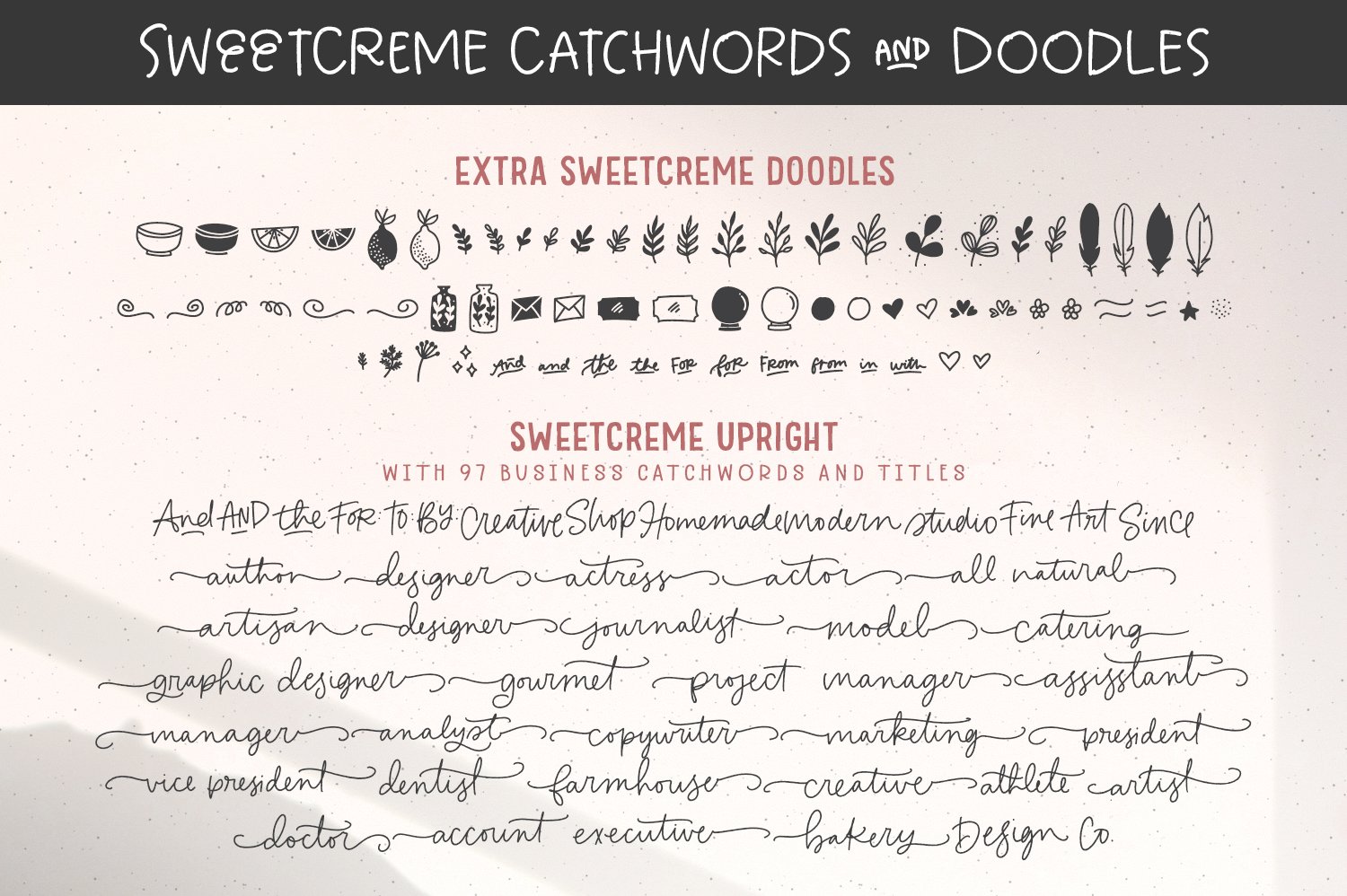 Sweetcreme Font & Logo Collection