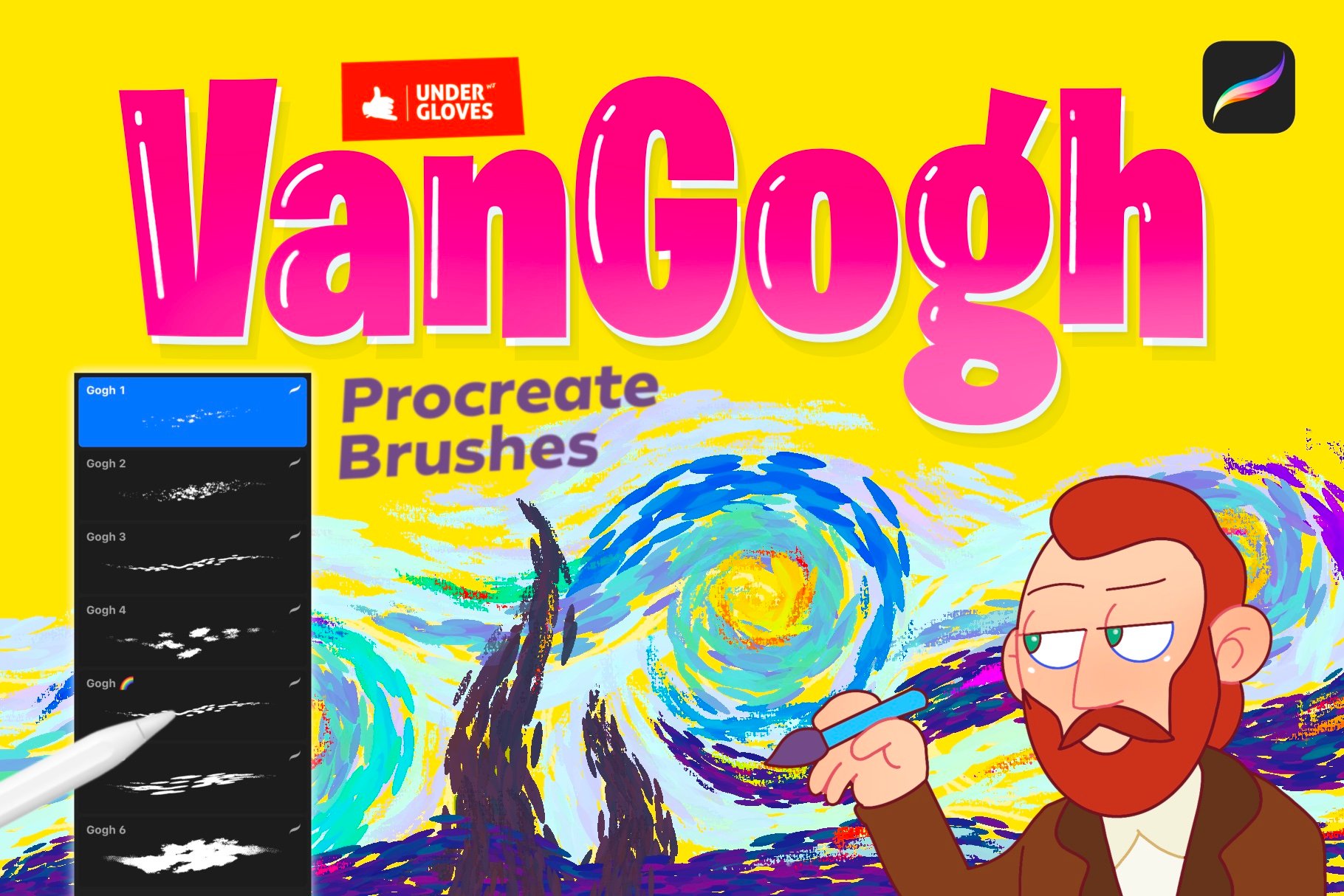 The Amazing Van Gogh Art Brushes for Procreate - Version 2