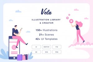 Vela Illustration Library & Creator