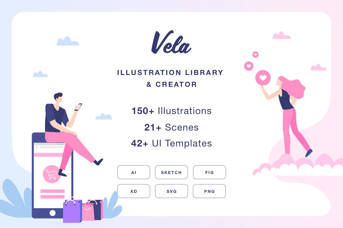 Vela Illustration Library & Creator