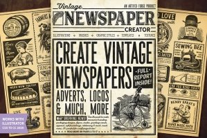 Vintage Newspaper Creator - Illustrator