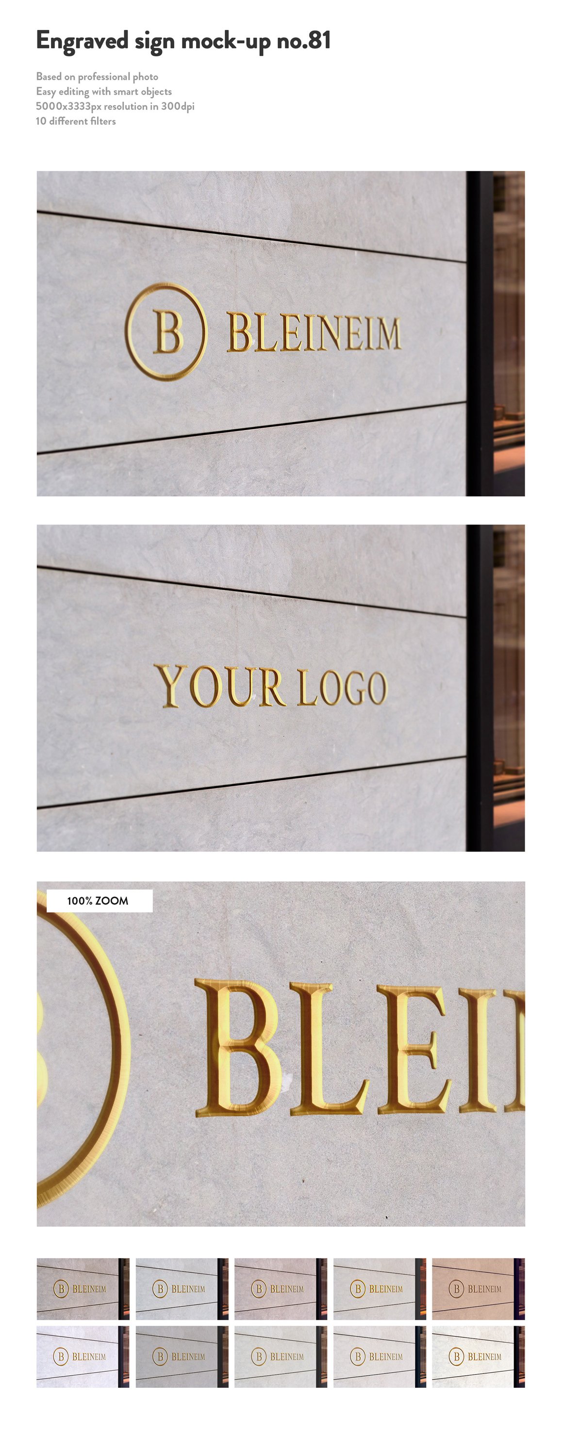 50 Sign Facade Signboard Logo Mockups 2
