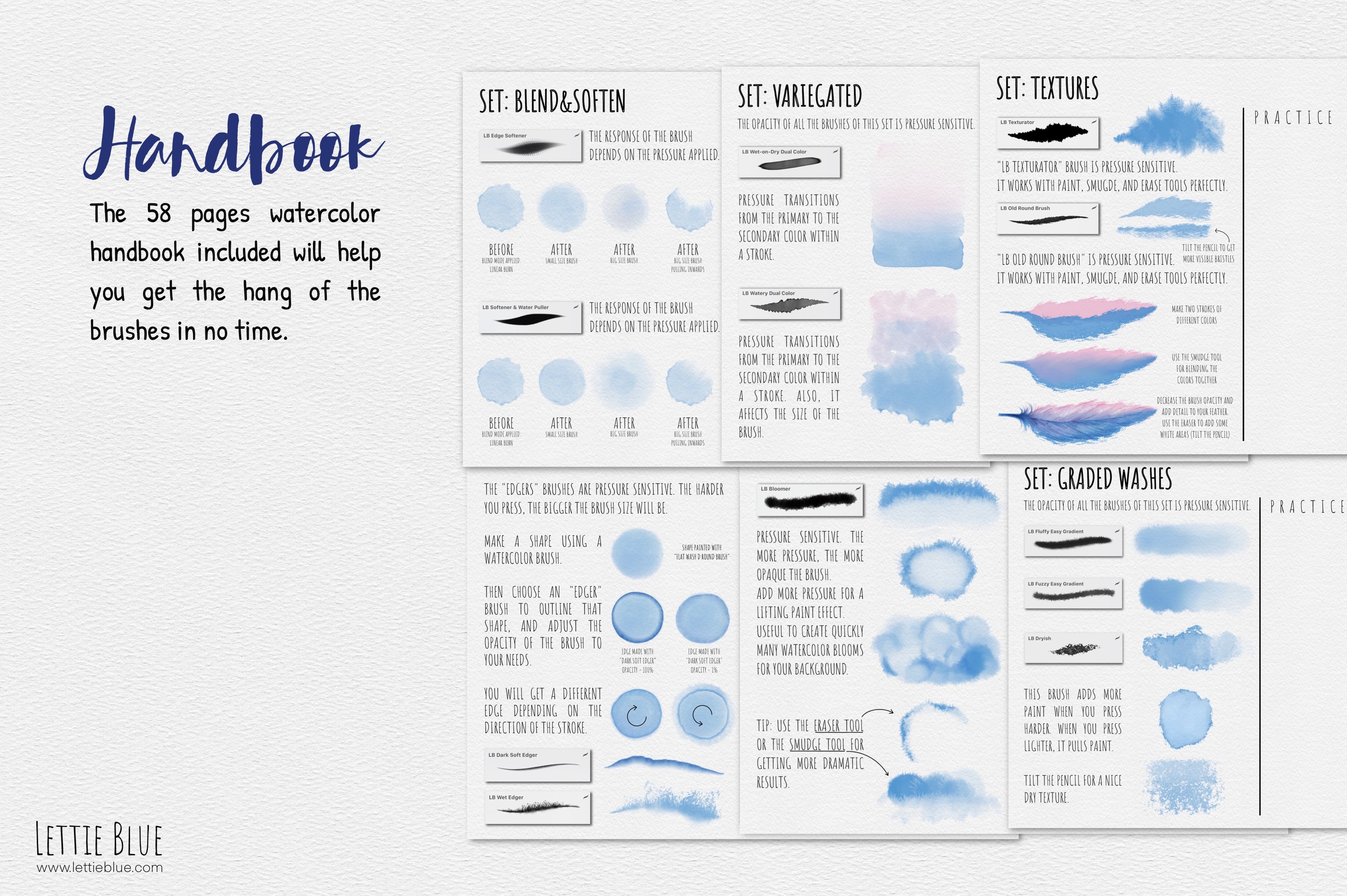 79 Realistic Watercolor Brushes for Procreate 5