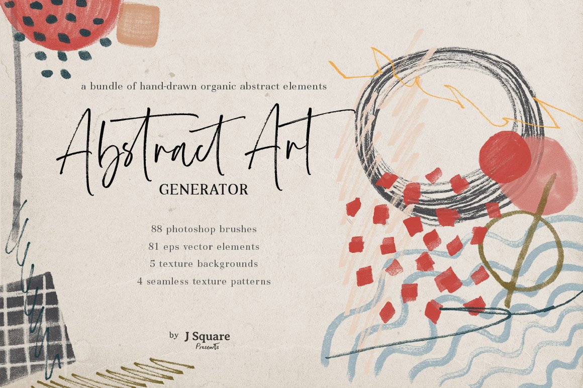 Abstract Art Generator - .PSD Brushes & More