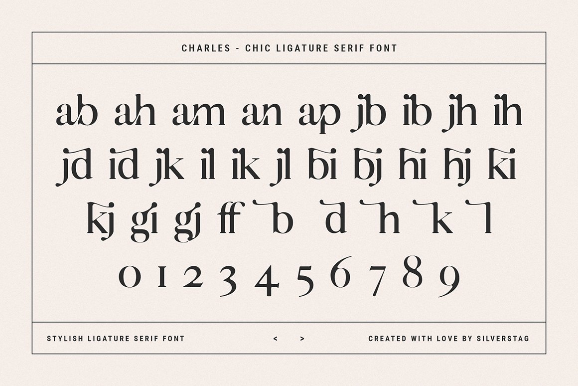 Charles - Chic Ligature Serif Font