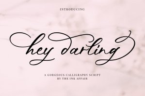 Hey Darling Calligraphy Script Font