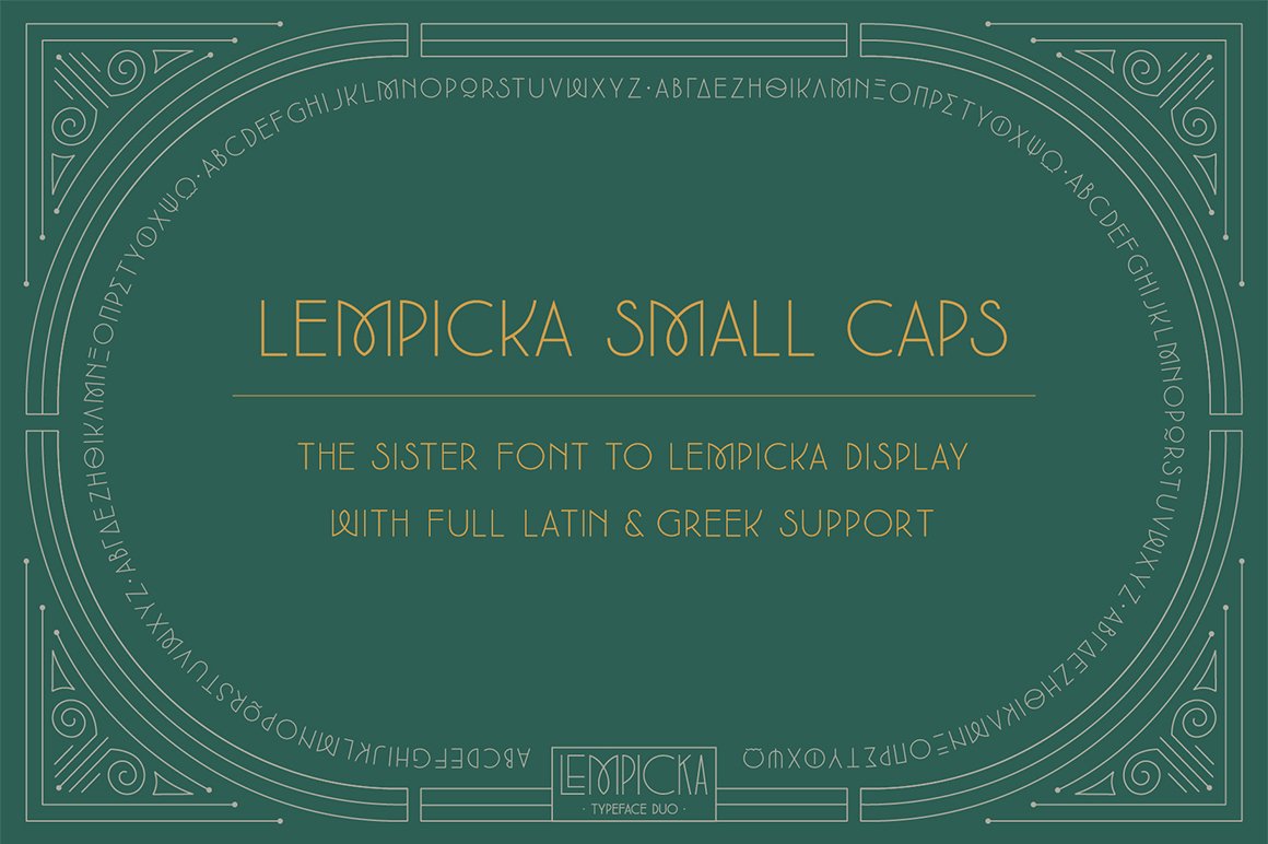 Lempicka Font Duo & Vector Ornament Pack