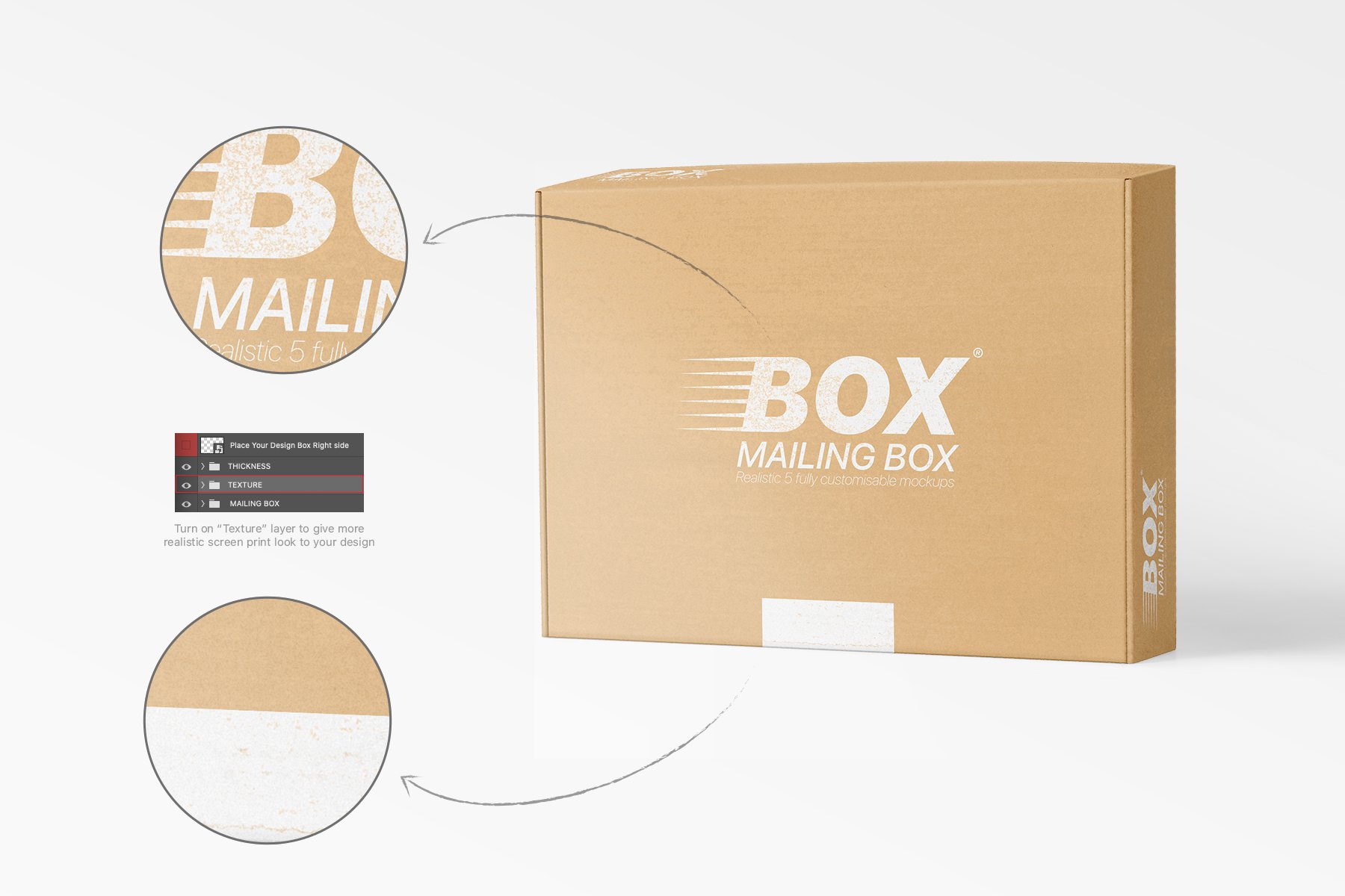 Mailing Box Mockups Set 10