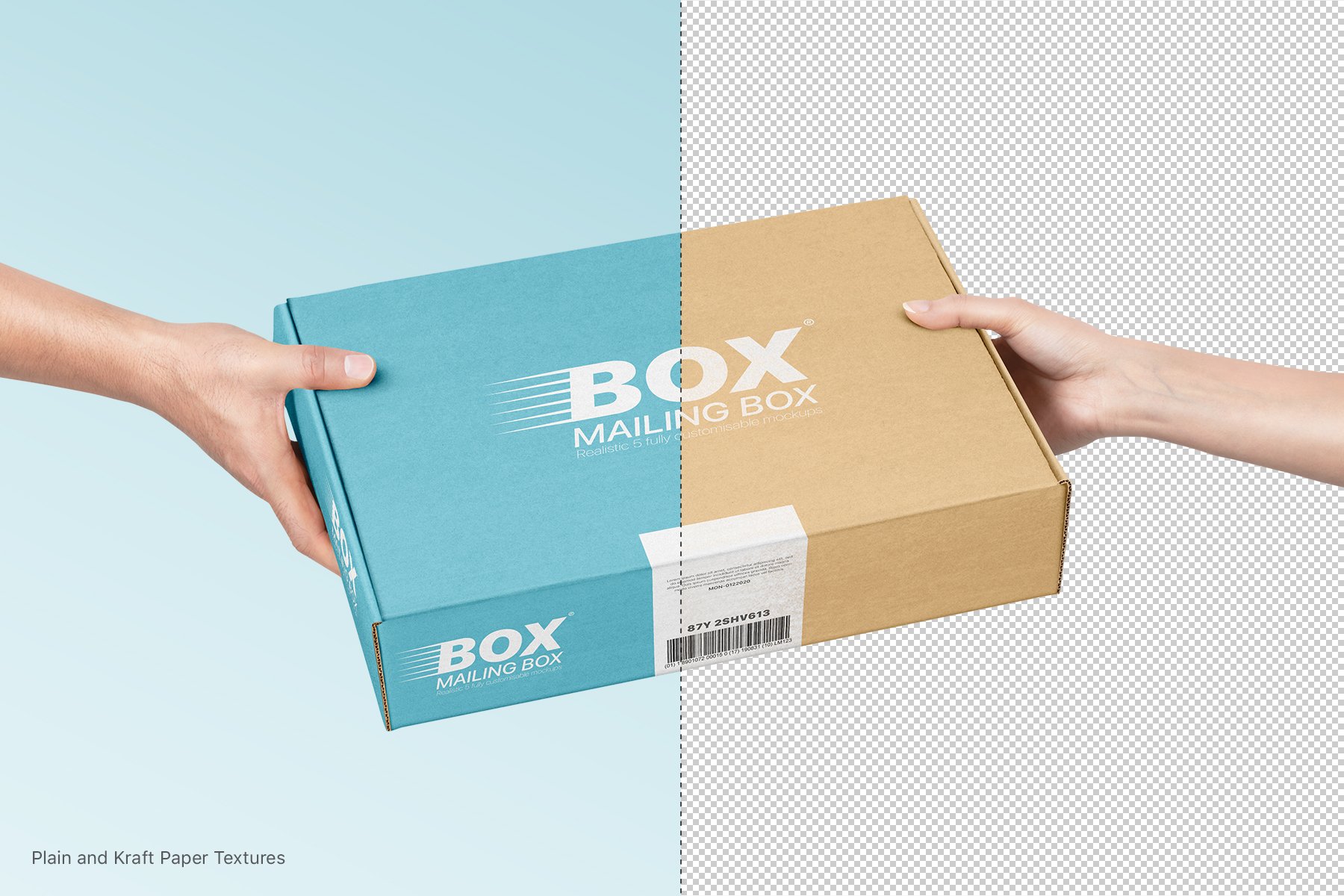 Mailing Box Mockups Set 3