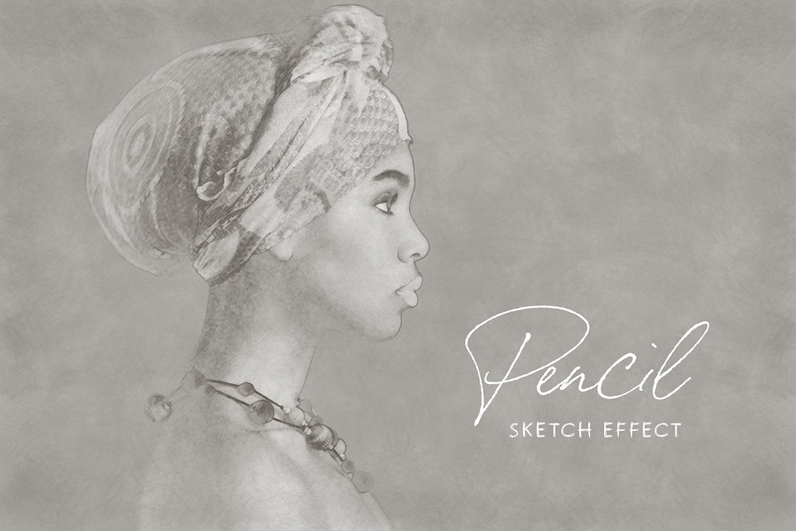 Pencil Sketch Photoshop Effect