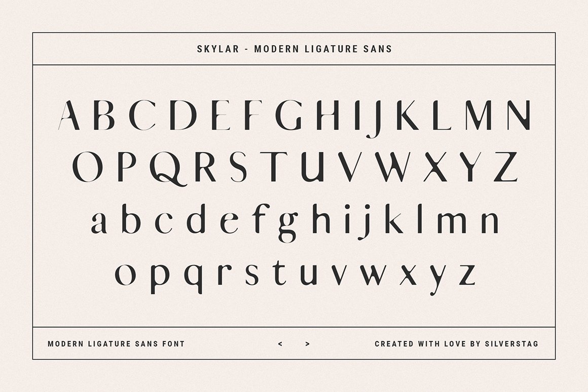 Skylar - Modern Ligature Sans Font