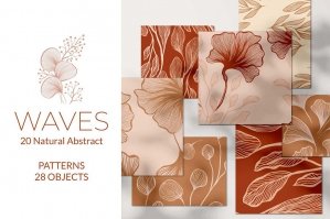 Waves - Abstract Seamless Patterns Collection