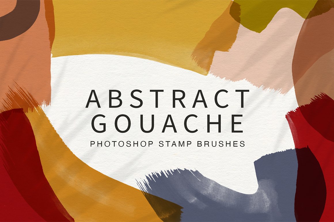Abstract Gouache Photoshop Stamp Brushes