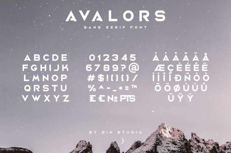 Avalors - Sans Serif Font