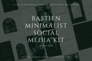 Bastien Minimalist Social Media Kit