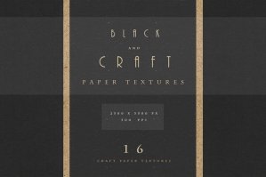 Black & Brown Fine Art Paper Texture Set