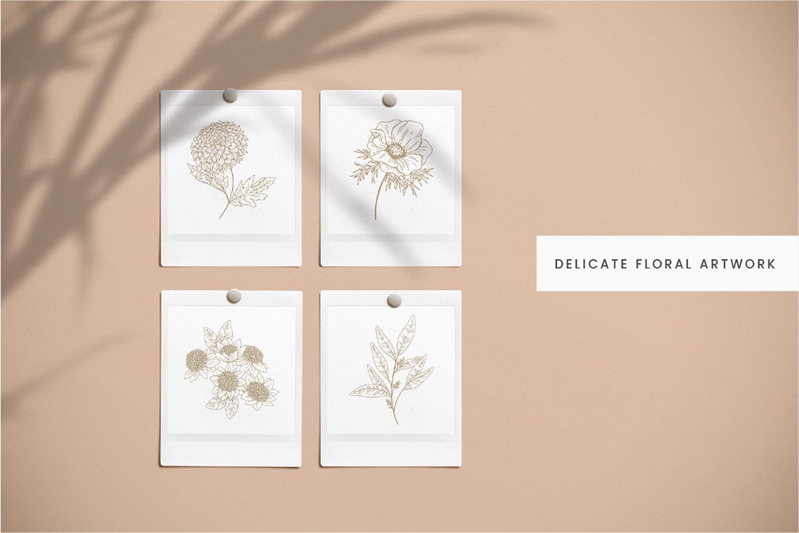 Dahlia Bouquet Vector Illustrations