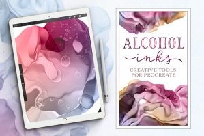 Dynamic Alcohol Ink Brushes for Procreate