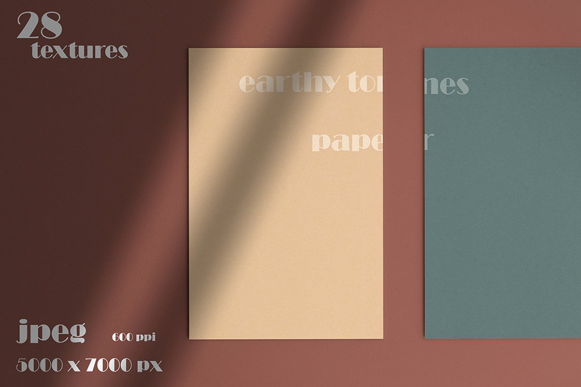 Earthy Tones Craft Paper Texture Set