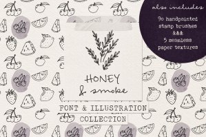 Honey and Smoke Font Collection