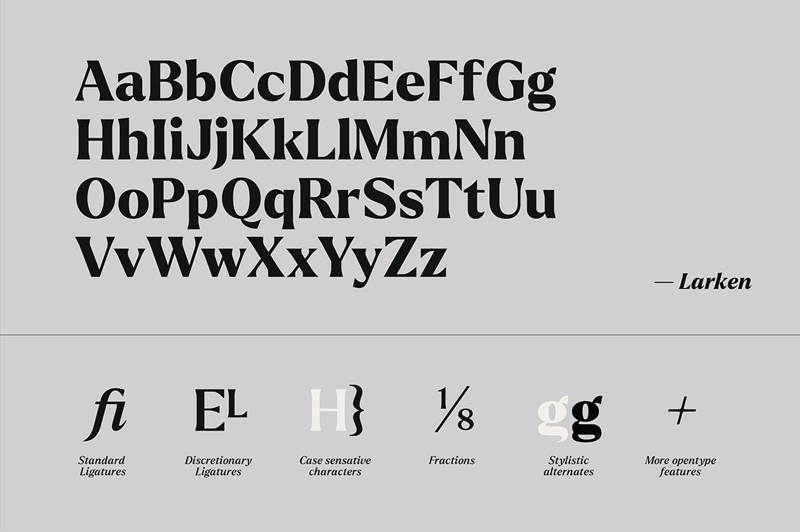 Larken - Display Serif Typeface