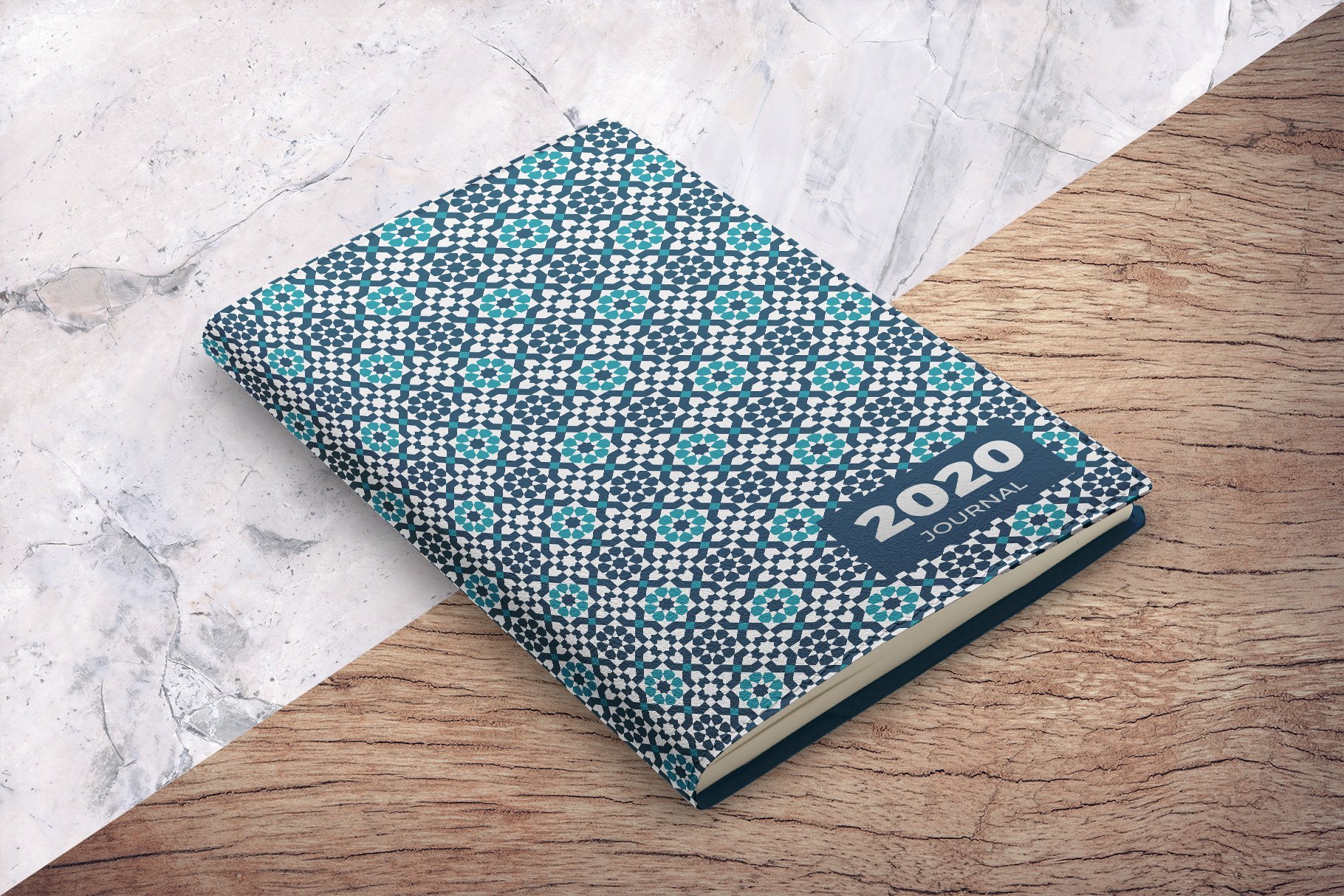 Leather Bind Journal Cover Mockup