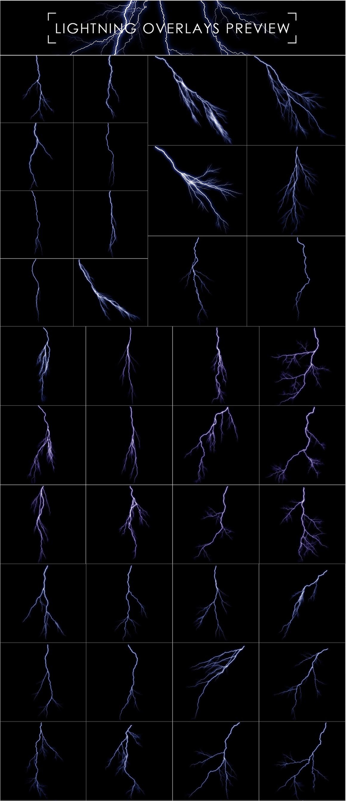 Lightning Effect Overlays
