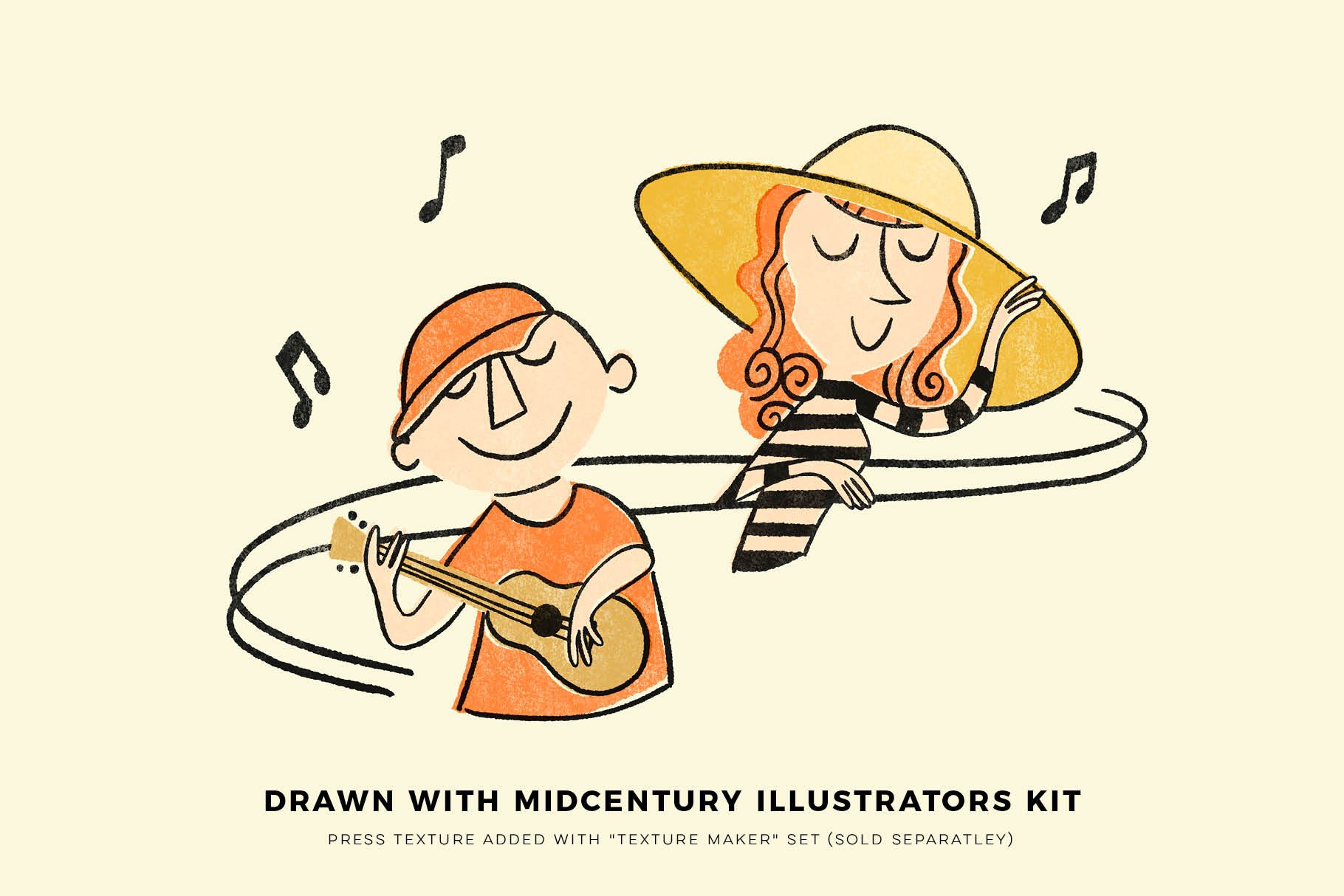 Midcentury Illustrator's Kit