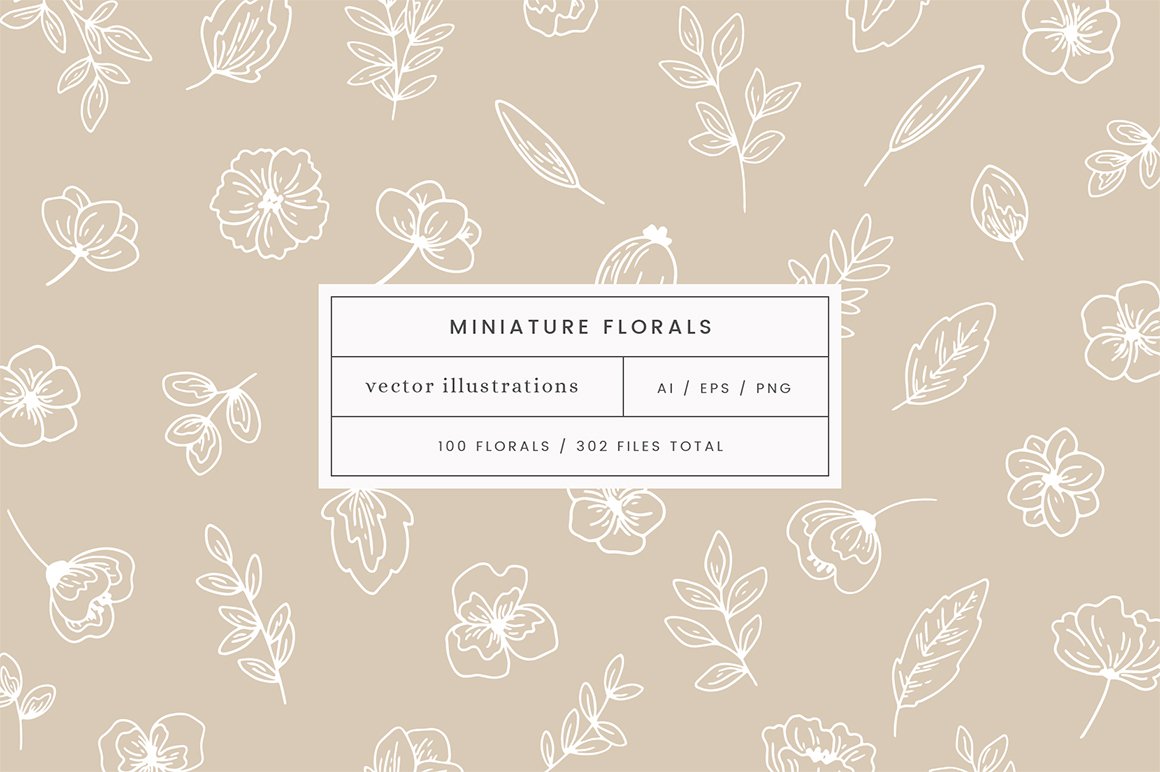 Mini Florals Vector Illustrations