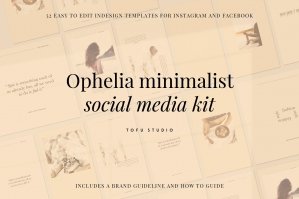 Ophelia Minimalist Social Media Kit