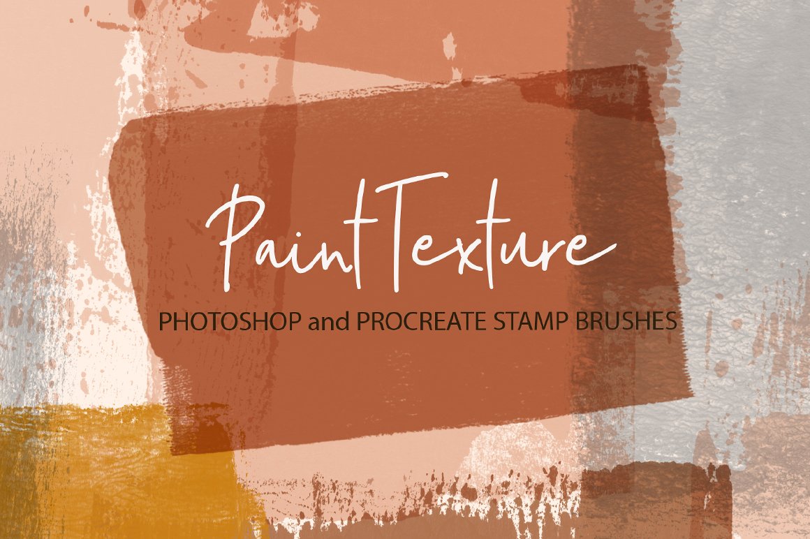 Paint Texture Stamps for Procreate and Photoshop