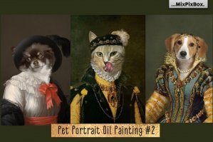 Pet Portrait Oil Background v.2