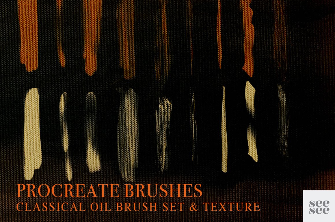 Procreate Classic Oil Brush Set + Texture