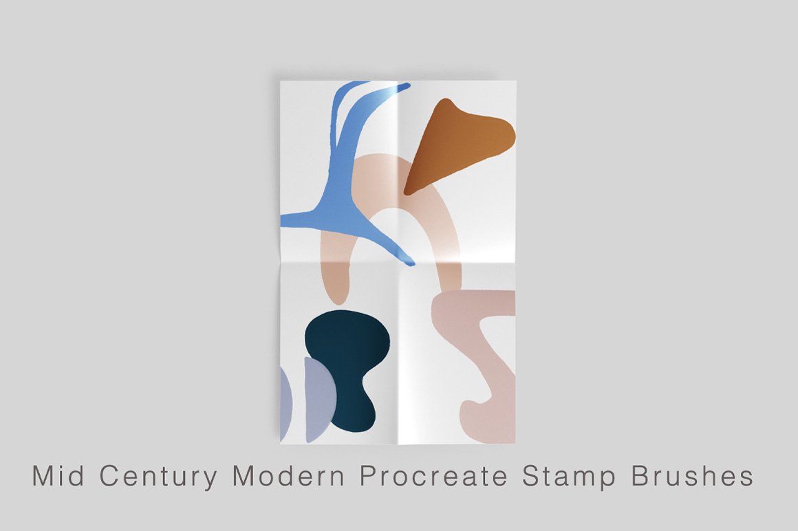 Procreate Mid Century Modern Brush Stamps