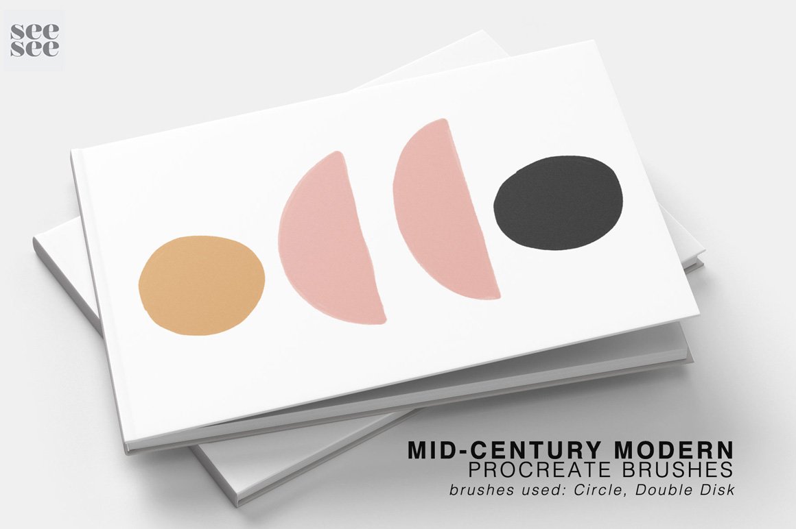 Procreate Mid Century Modern Brush Stamps