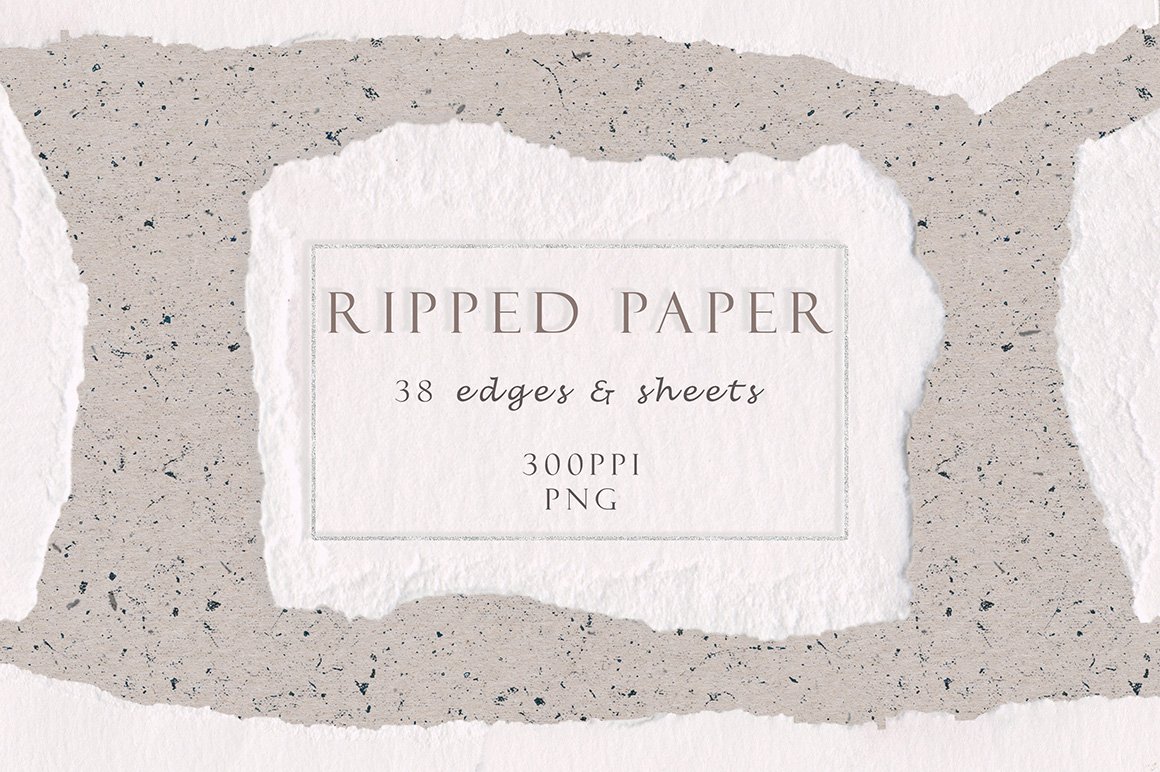 Ripped Watercolor Paper Texture Pack