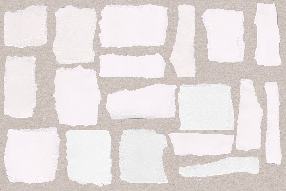 Ripped Watercolor Paper Texture Pack