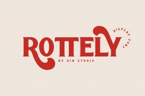 Rottely - Display Font
