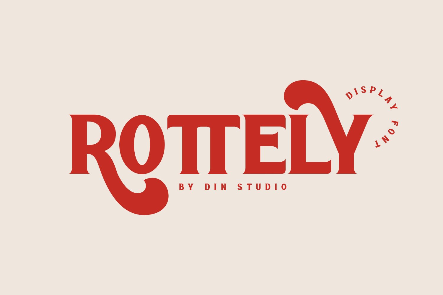 Rottely - Display Font 