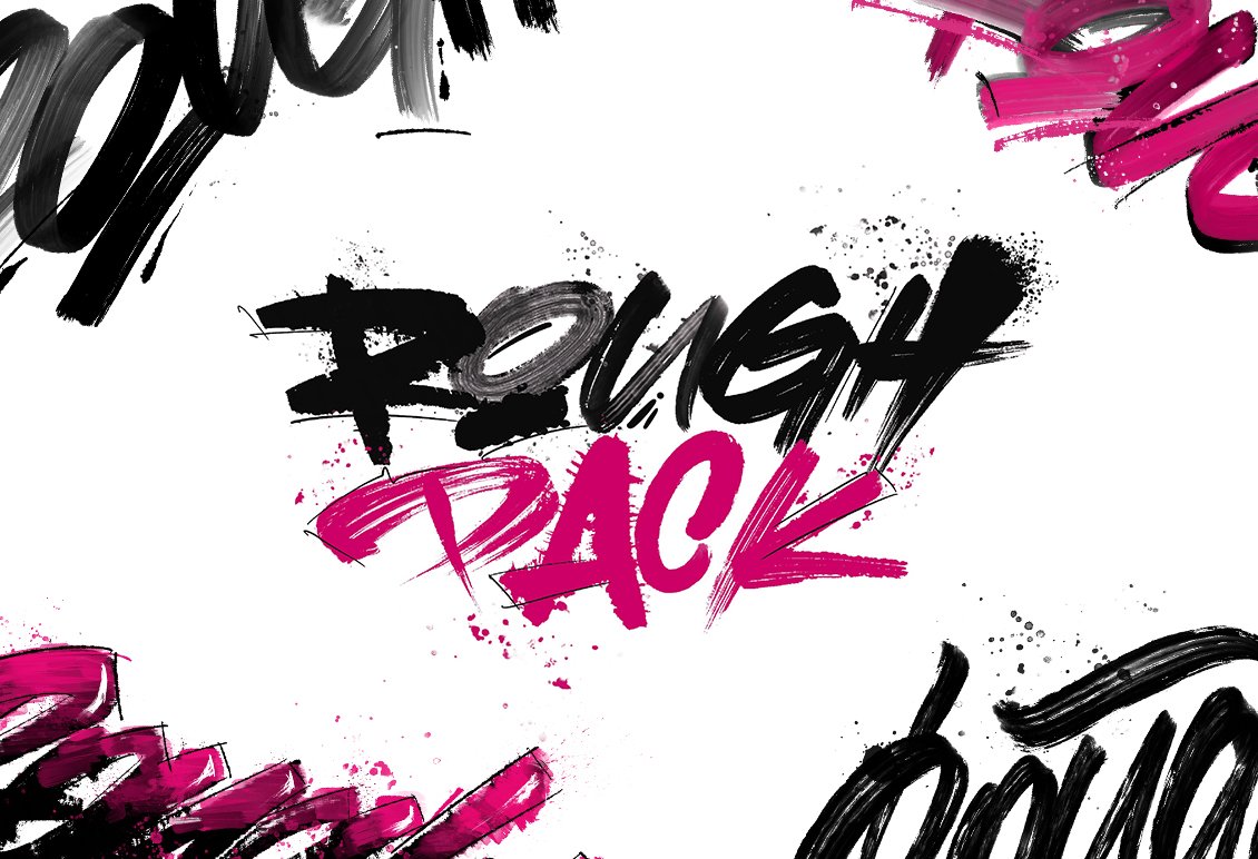 Rough Pack - Texture Brushes For Procreate