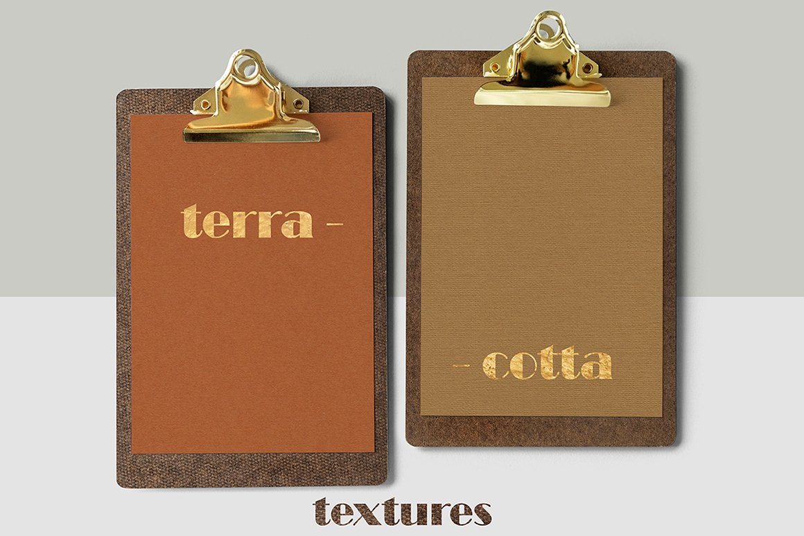 Terracotta Fine Art Paper Textures Set